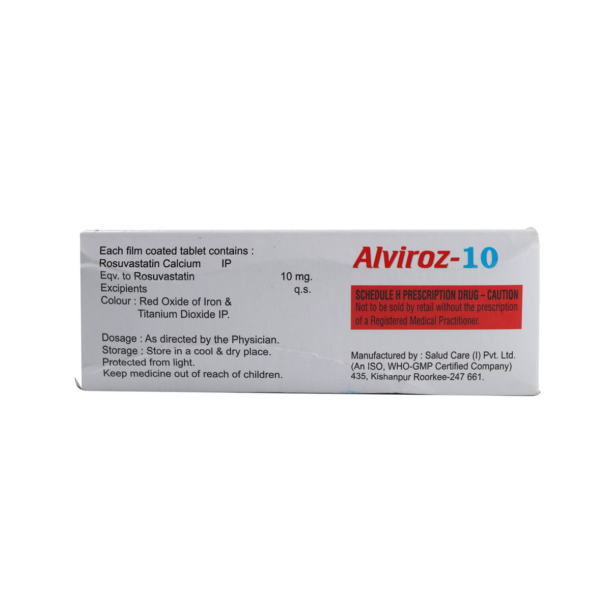 Alviroz-10 Tablet 10's, Pack of 10 TABLETS