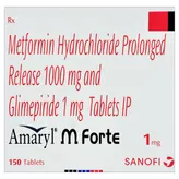 Amaryl M Forte 1 mg Tablet 15's, Pack of 15 TABLETS