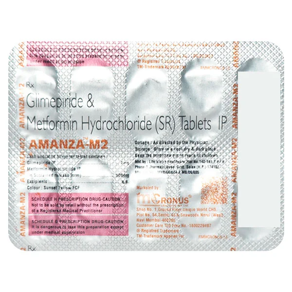 Amanza-M2 Tablet 10's, Pack of 10 TabletS