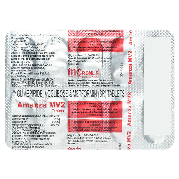 Buy Amanza MV2 Tablet 10's Online