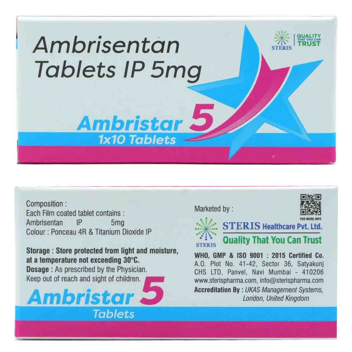 Ambristar 5 Tablet 10's, Pack of 10 TabletS Ambristar 5 Tablet 10's, Pack of 10 TabletS