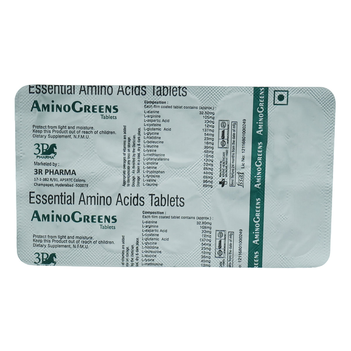 Aminogreens Tablet 10's Aminogreens Tablet 10's
