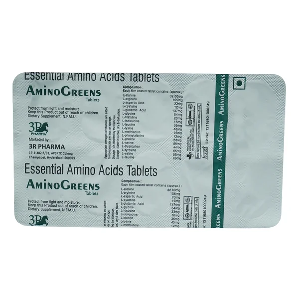 Aminogreens Tablet 10's, Pack of 10