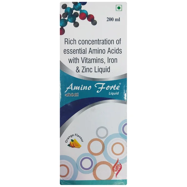 Amino Forte Orange Flavour Liquid 200 ml