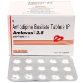 Amlovas 2.5 Tablet 15's, Pack of 15 TABLETS