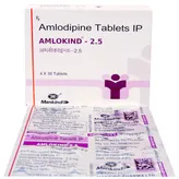Amlokind-2.5 Tablet 30's, Pack of 30 TABLETS