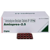 Amlopres-2.5 Tablet 15's, Pack of 15 TABLETS