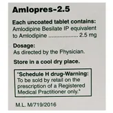 Amlopres-2.5 Tablet 15's, Pack of 15 TABLETS