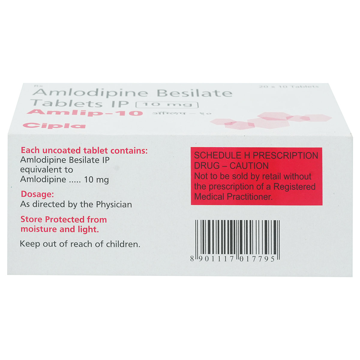 Amlip-10 Tablet 10's, Pack of 10 TABLETS Amlip-10 Tablet 10's, Pack of 10 TABLETS