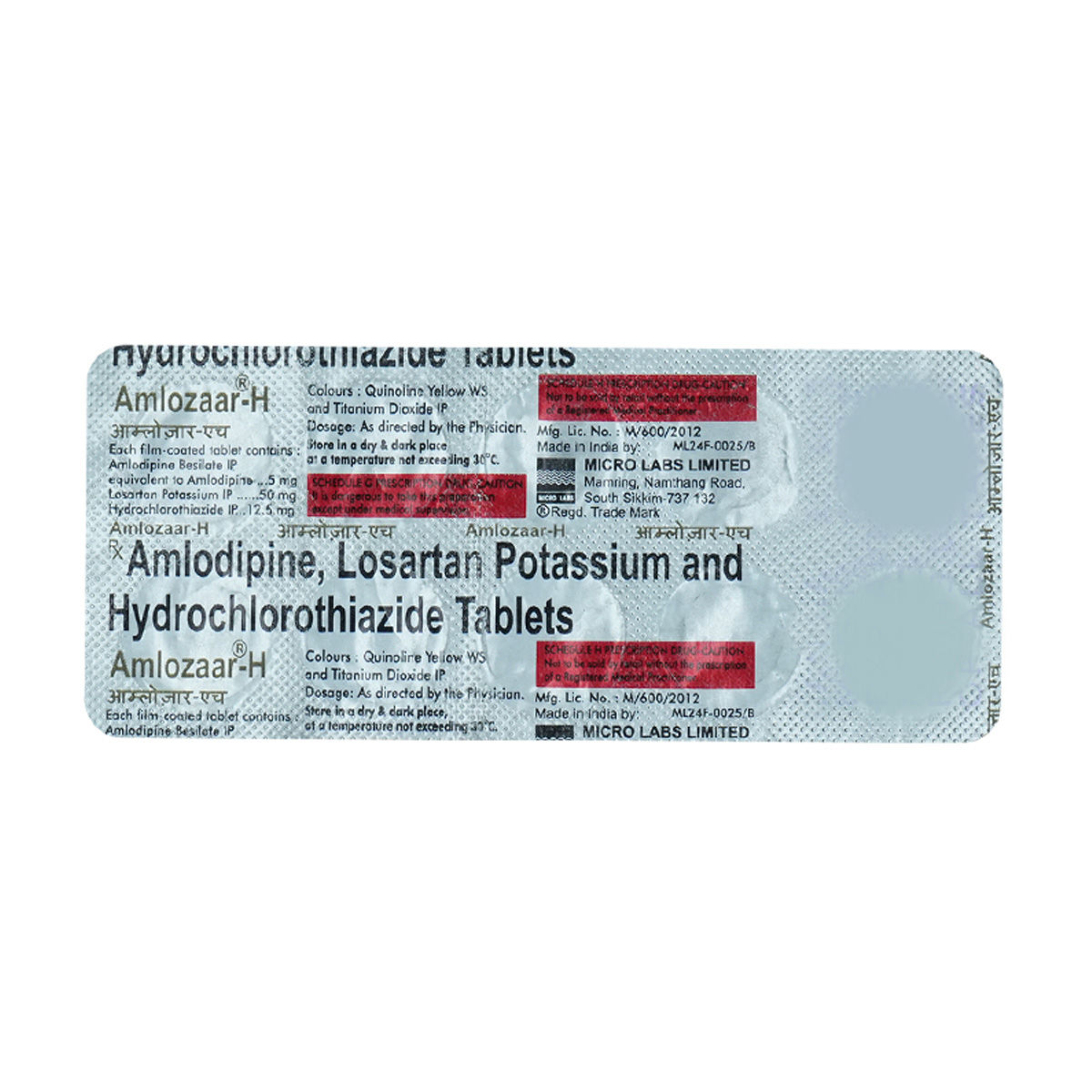 Buy Amlozaar H Tablet 10's Online