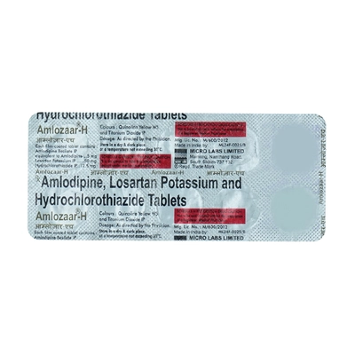 Amlozaar H Tablet 10's, Pack of 10 TABLETS