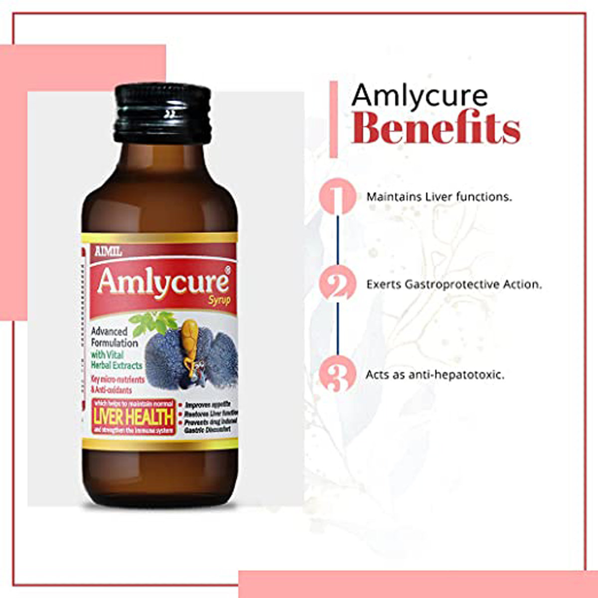 Aimil Amlycure Syrup, 200 ml, Pack of 1 Aimil Amlycure Syrup, 200 ml, Pack of 1