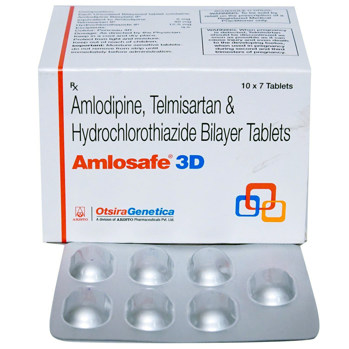 Amlosafe 3D Tablet 7's, Pack of 7 Amlosafe 3D Tablet 7's, Pack of 7