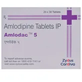 Amlodac 5 Tablet 30's, Pack of 30 TABLETS
