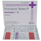 Amlodac 5 Tablet 30's, Pack of 30 TABLETS