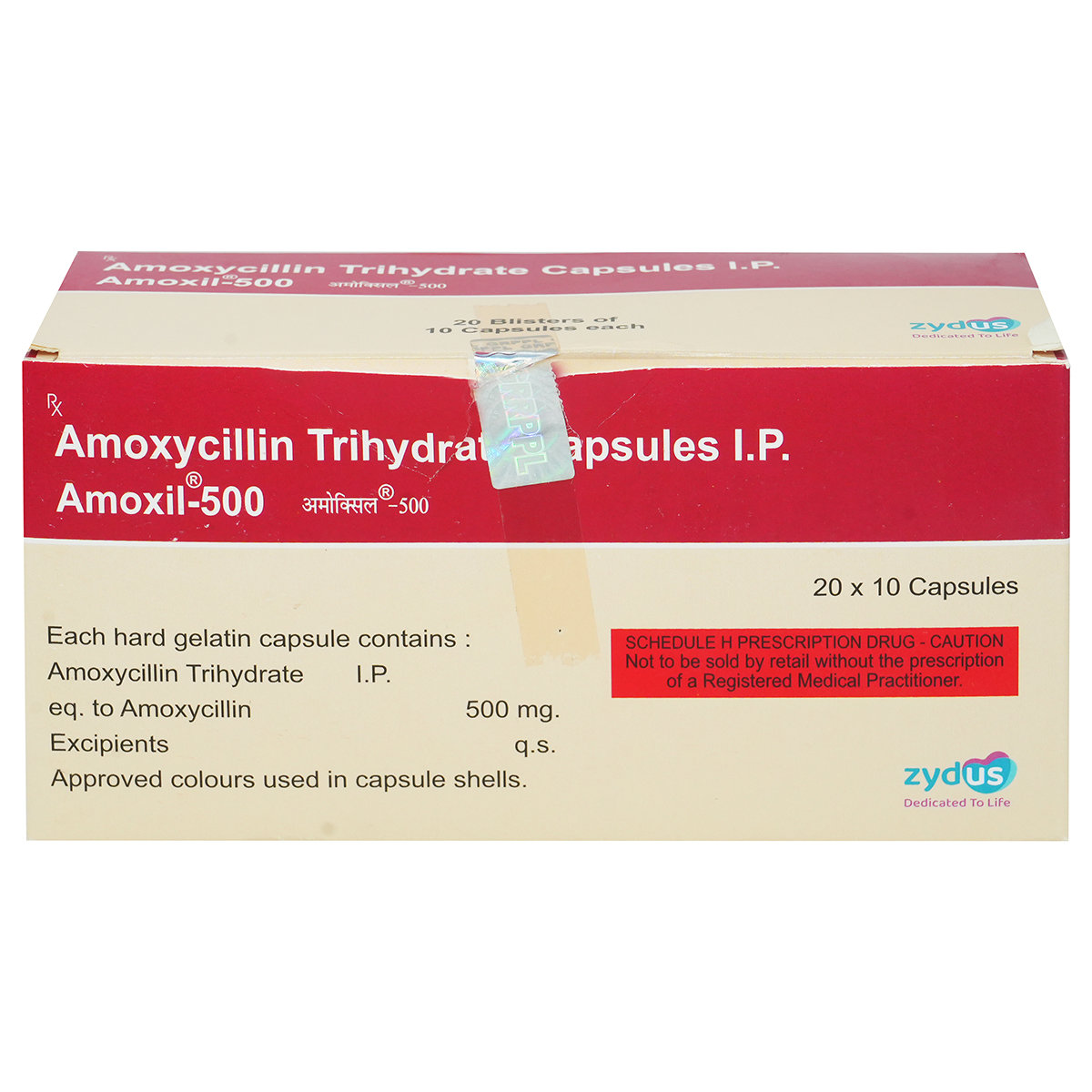 Amoxil-500 Capsule 10's, Pack of 10 CAPSULES Amoxil-500 Capsule 10's, Pack of 10 CAPSULES