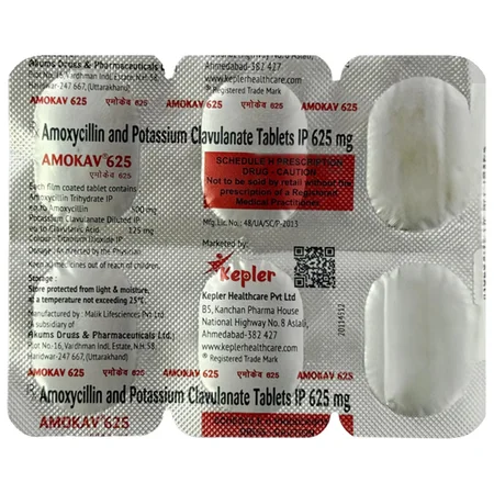 Amokav 625 Tablet 10's