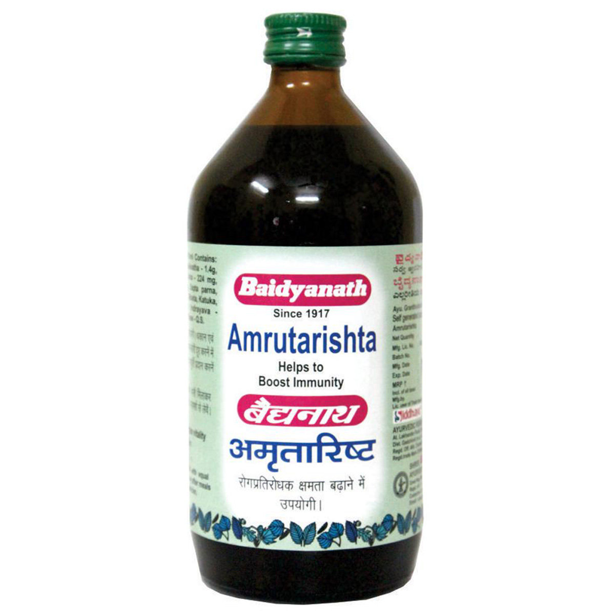 Baidyanath Amrutarishta, 450 ml, Pack of 1 Baidyanath Amrutarishta, 450 ml, Pack of 1