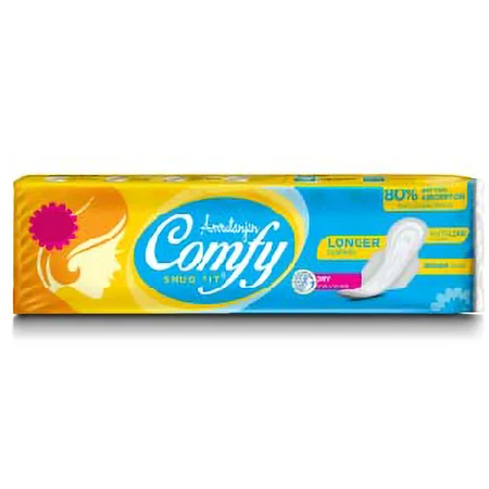 Amrutanjan Comfy Snug Fit Sanitary Pads, 6 Count