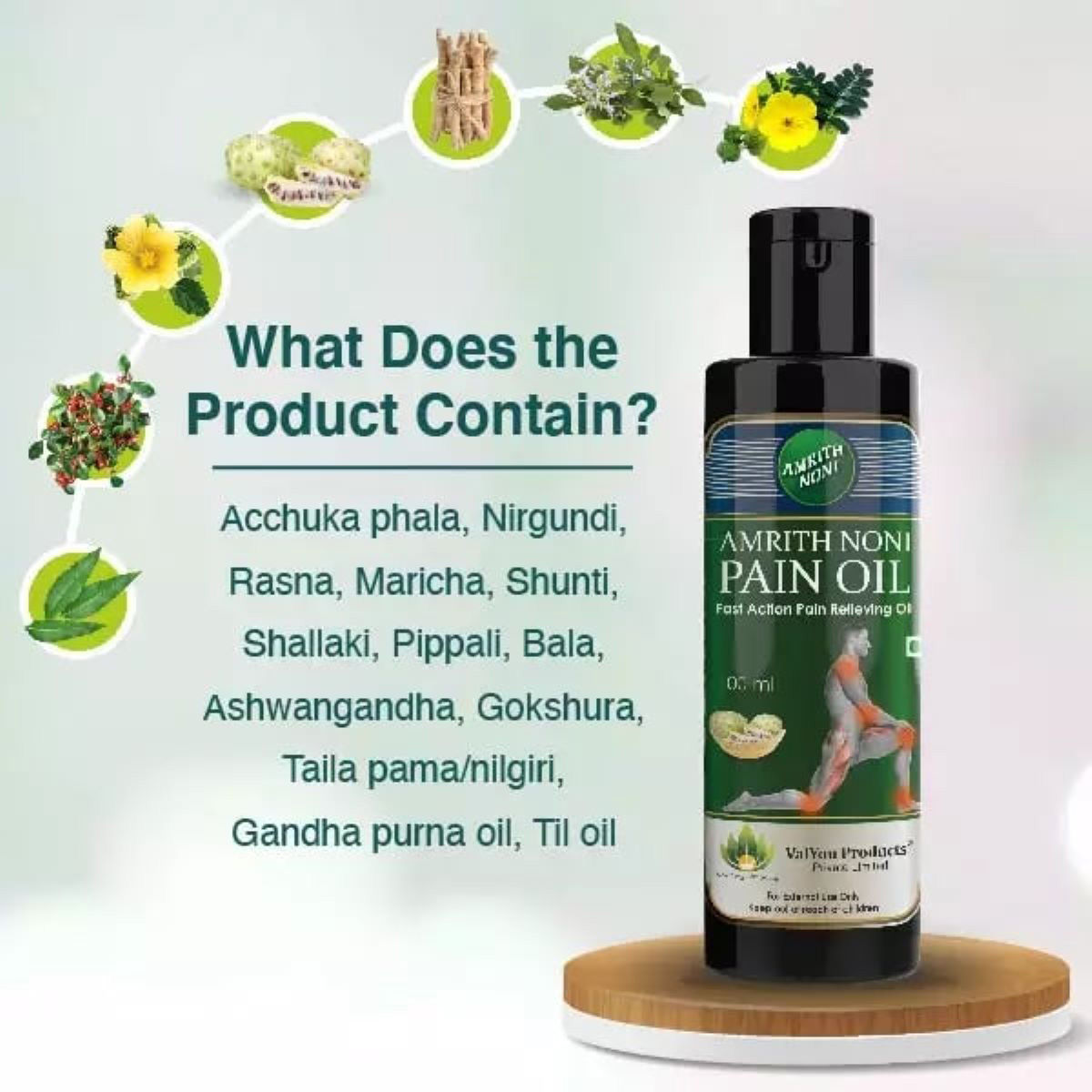 Amrith Noni Pain Oil, 100 ml Price, Uses, Side Effects, Composition Apollo Pharmacy