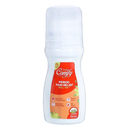 Amrutanjan Comfy Period Pain Relief Roll On, 50 ml
