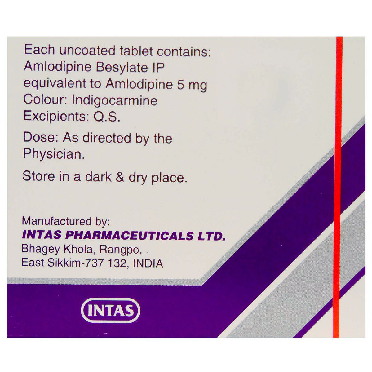 Amtas-5 Tablet 30's, Pack of 30 TABLETS Amtas-5 Tablet 30's, Pack of 30 TABLETS