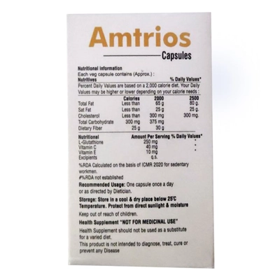 Amtrios Capsule 30's, Pack of 1 Capsule