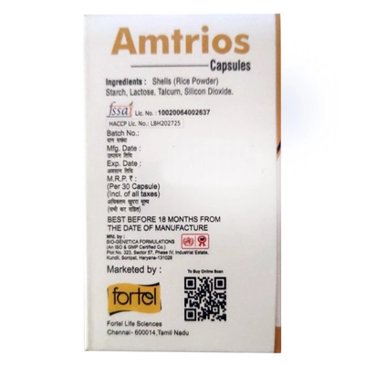 Amtrios Capsule 30's, Pack of 1 Capsule