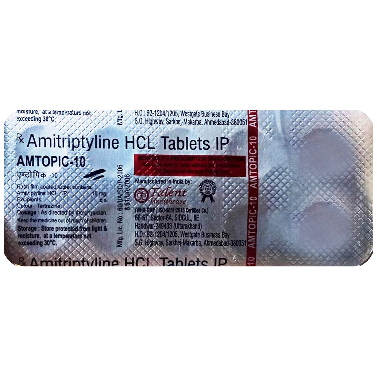 Amtopic-10 Tablet 10's Amtopic-10 Tablet 10's