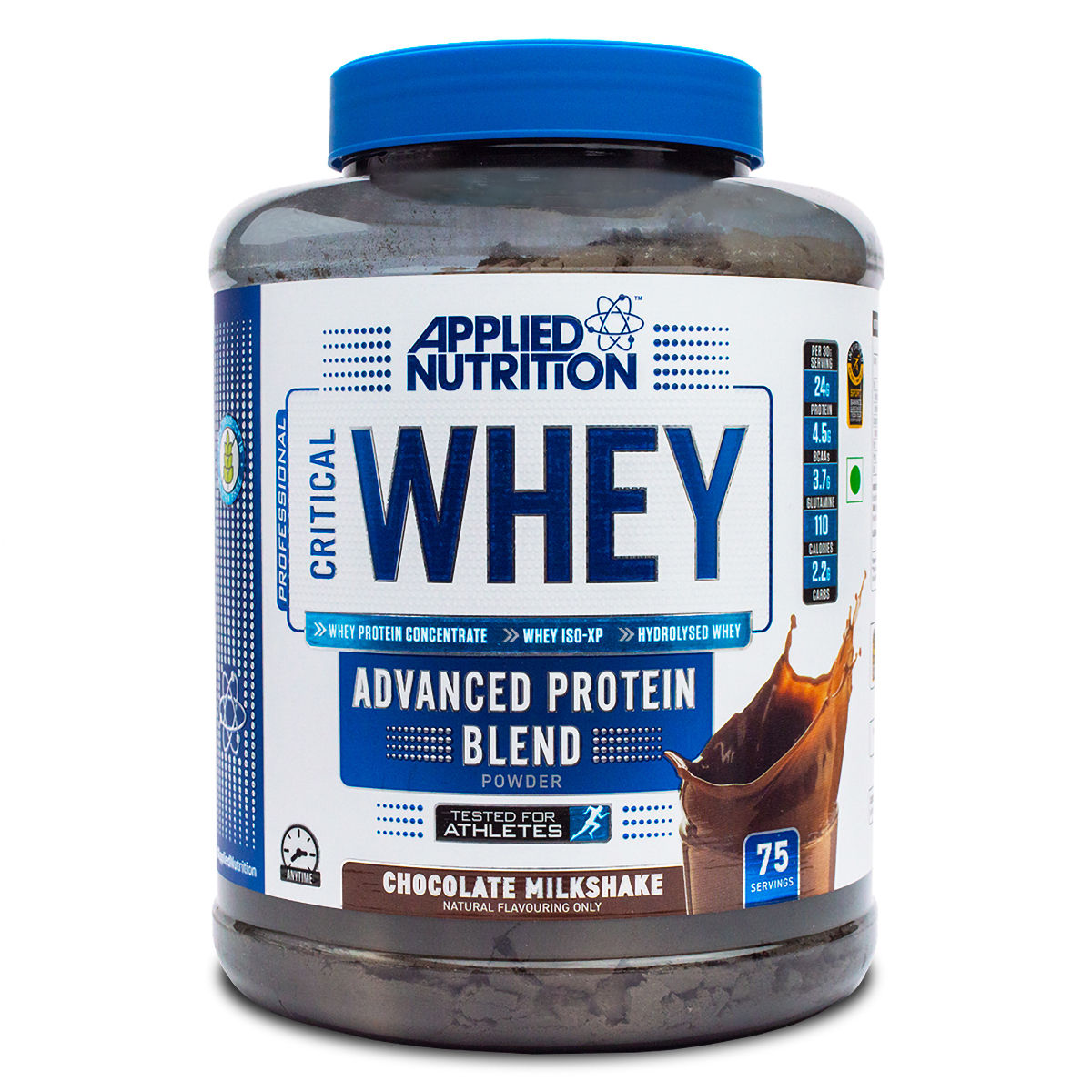 Buy Applied Nutrition Critical Whey Advanced Protein Blend Chocolate Milkshake Flavour Powder, 2.27 Kg Online