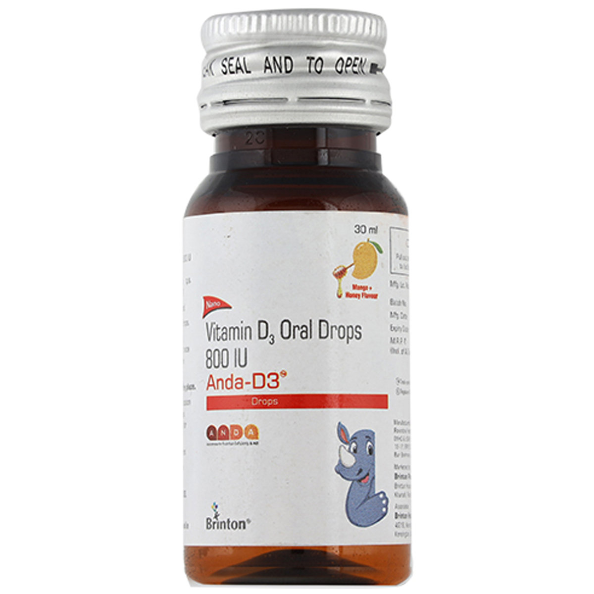Anda-D3 Mango + Honey Drops 30 ml, Pack of 1 Anda-D3 Mango + Honey Drops 30 ml, Pack of 1
