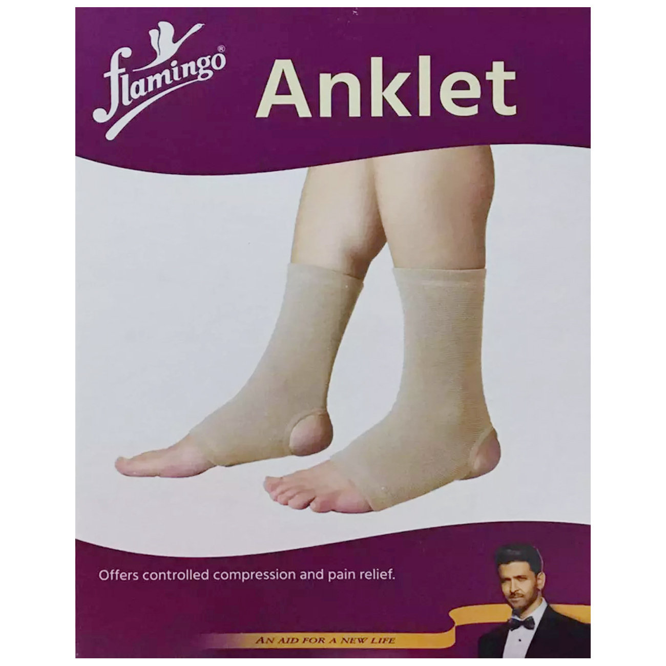 Flamingo Anklet Medium, 1 Pair, Pack of 1 Flamingo Anklet Medium, 1 Pair, Pack of 1