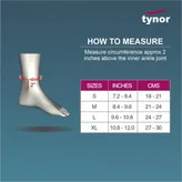 Tynor Ankle Binder Single XL, 1 Count, Pack of 1