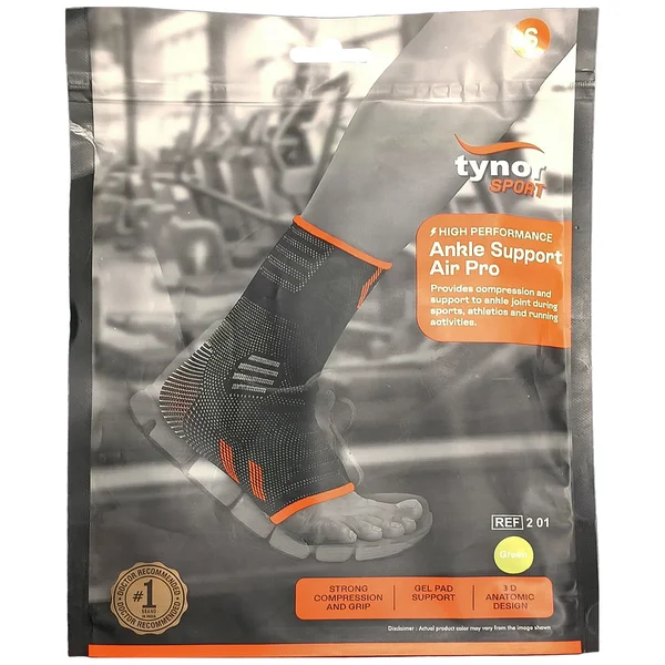 ANKLE SUPPORT AIR PRO S GREEN 2 01(TYNOR SPORT)