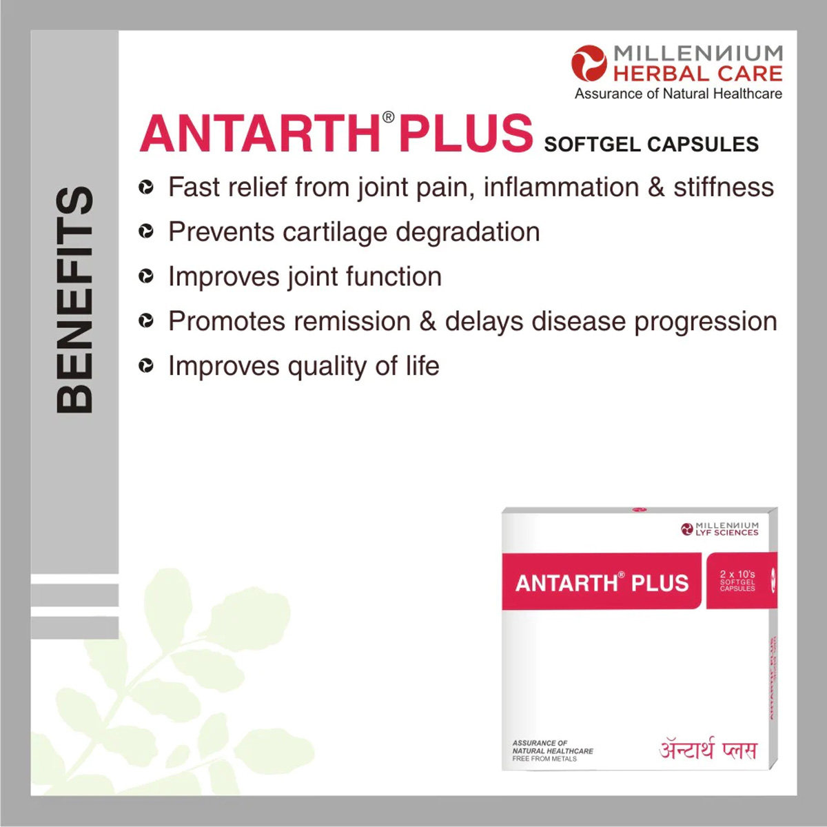 Antarth Plus, 10 Capsules, Pack of 10 Antarth Plus, 10 Capsules, Pack of 10
