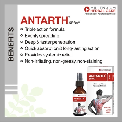 Antarth Pain Relief Spray, 50 ml, Pack of 1