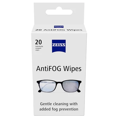 Zeiss Antifog Wipes, 20 Count