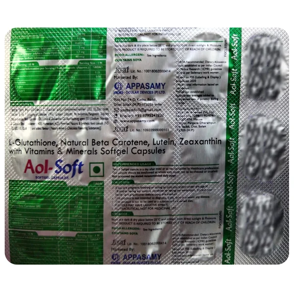 Aol-Soft Softgel Capsule 15's