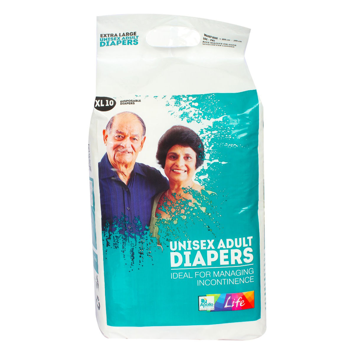 Buy Apollo Life Unisex Adult Diapers XL, 10 Count Online