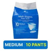 Apollo Pharmacy Adult Diaper Pants Medium, 10 Count, Pack of 1