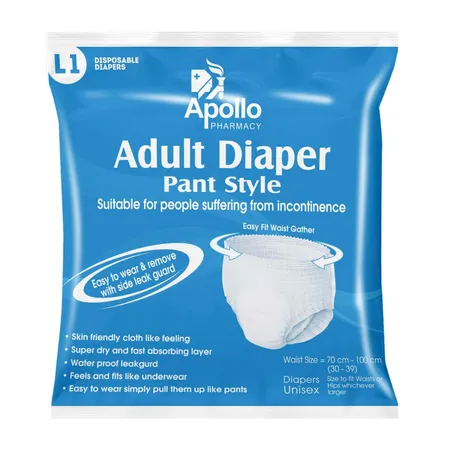Apollo Life Adult Diaper Pants Large, 1 Count