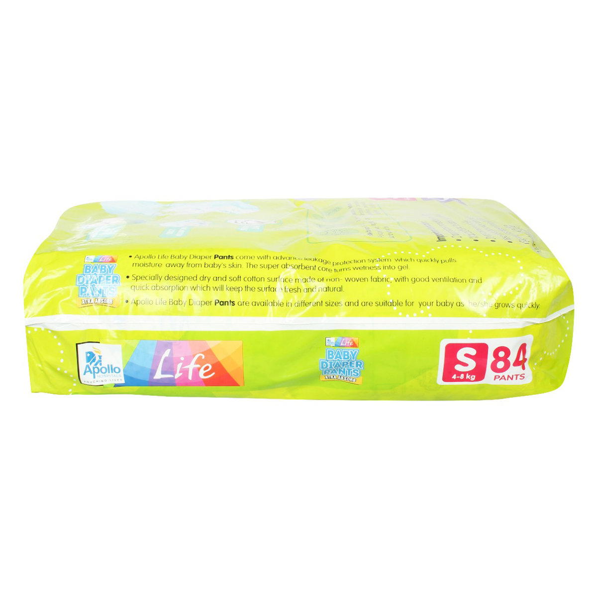 Apollo Life Baby Diaper Pants Small, 84 Count, Pack of 1 Apollo Life Baby Diaper Pants Small, 84 Count, Pack of 1