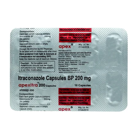 Apexitra 200 Capsule 10's