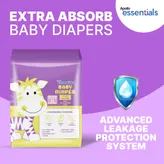Apollo Essentials Extra Absorb Baby Diapers New Born, 30 Count, Pack of 1