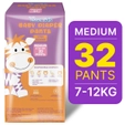 Apollo Essentials Extra Absorb Baby Diaper Pants Medium, 32 Count