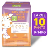 Apollo Essentials Extra Absorb Baby Diaper Pants Large, 10 Count, Pack of 1