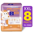 Apollo Essentials Extra Absorb Baby Diaper Pants XXL, 8 Count