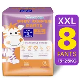 Apollo Essentials Extra Absorb Baby Diaper Pants XXL, 8 Count, Pack of 1