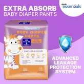 Apollo Essentials Extra Absorb Baby Diaper Pants XXL, 8 Count, Pack of 1