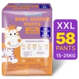 Apollo Essentials Extra Absorb Baby Diaper Pants XXL, 58 Count